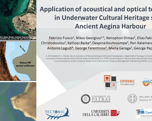 Contribution to UCH documentation at XXI INQUA Congress in Rome: 3D Research and Oceanus Lab’s results on Aegina submerged site