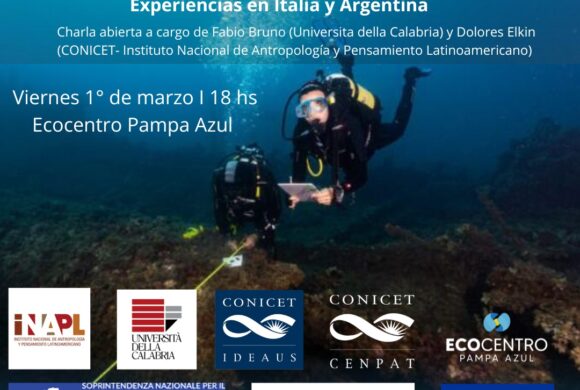 Today the conference “Arquelogía de naufragios y realidad virtual – Experiencias en Italia y Argentina” at Ecocentro Pampa Azul