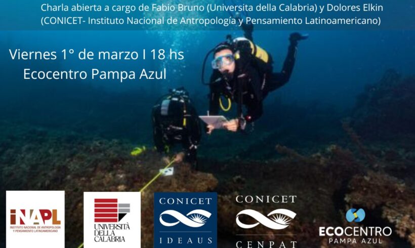 Today the conference “Arquelogía de naufragios y realidad virtual – Experiencias en Italia y Argentina” at Ecocentro Pampa Azul